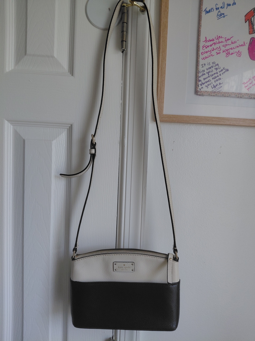 kate spade Two-Tone Black and Cream Crossbody Bag